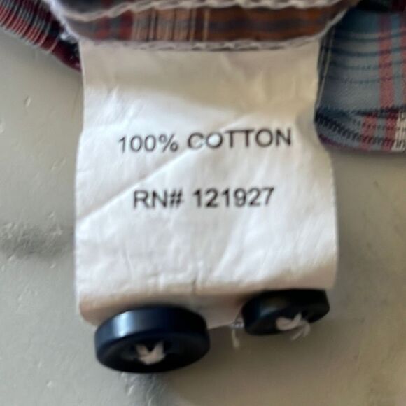 Johnnie-O Cotton Button Up Sz. L - Picture 8 of 8